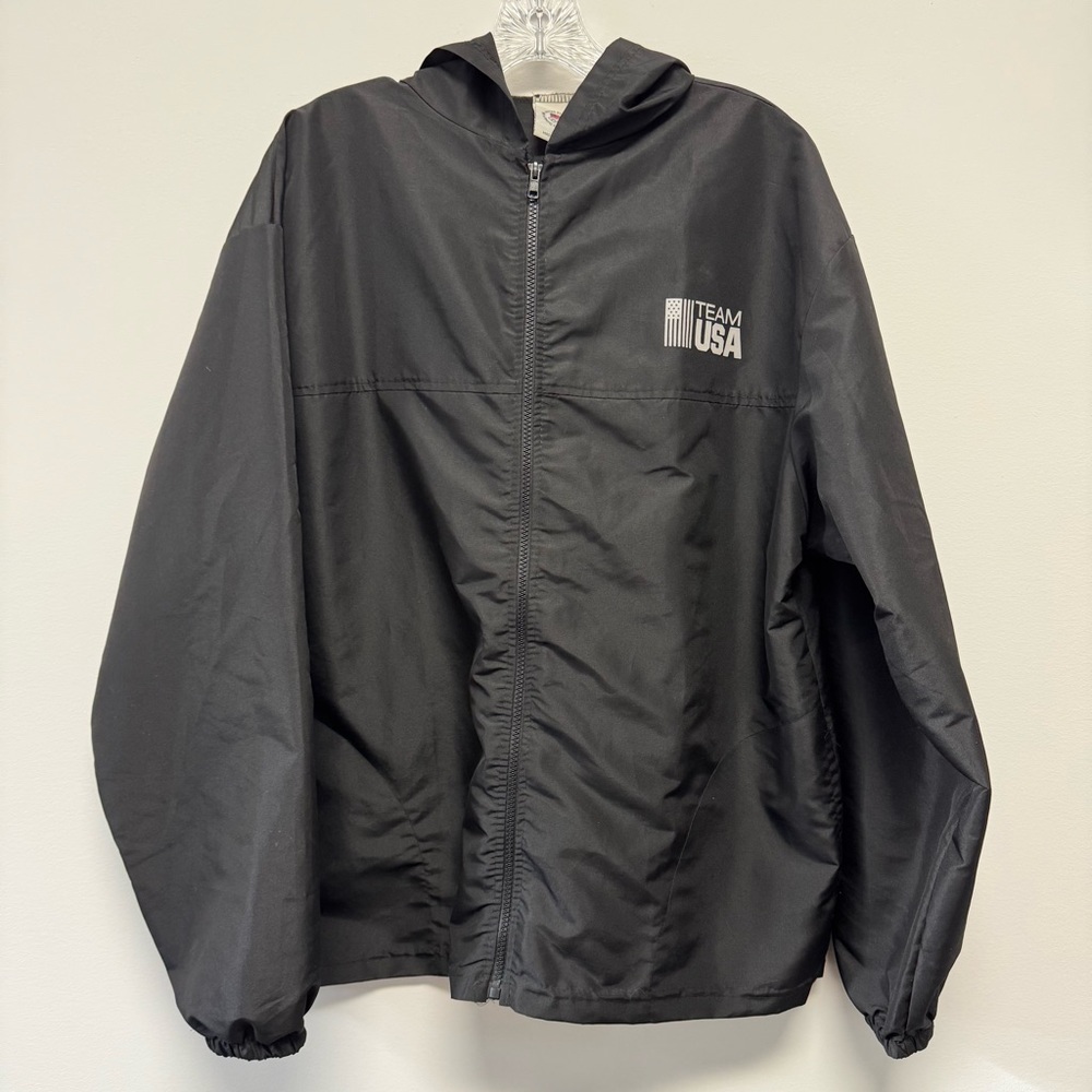 Vintage Team‎ USA Hooded Windbreaker United States Olympic Committee Made in USA